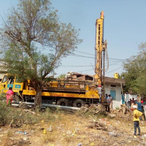 Bore wells installed for water in two poor villages near Indore, Madhya Pradesh